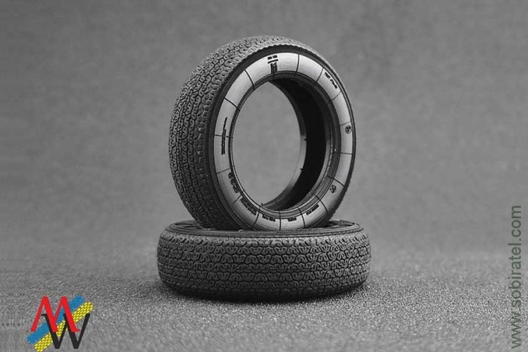 XR-341 Резина модели МИ-166 R13, цена за 1 шт. (масштаб 1:24)