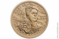1 доллар 2025 США. Мэри Кавена Пукуи