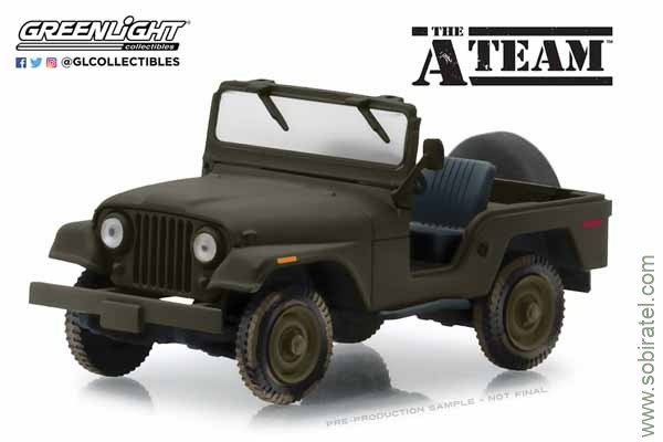 Jeep CJ-5 4x4 1972 из т/с Команда А (GreenLight 1:43)