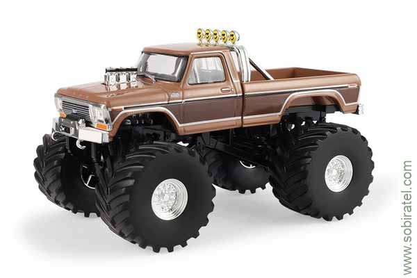 Ford F-350 Monster Truck BFT Bigfoot 1978 brown, колеса 66 дюймов (GreenLight 1:43) Ford F-350 Monster Truck BFT Bigfoot 1978 brown, колеса 66 дюймов (GreenLight 1:43)