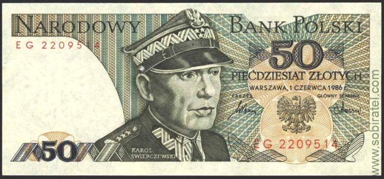 Польша 1986, 50 злотых