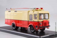 троллейбус грузовой ТГ-3 бежево-красный (SSM 1:43)