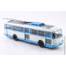 Троллейбус Skoda-9TR бело-голубой (SSM 1:43)