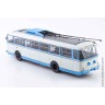 Троллейбус Skoda-9TR бело-голубой (SSM 1:43)