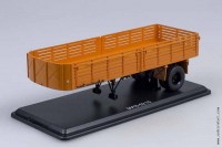 полуприцеп Минский-5215 бортовой оранжевый (SSM 1:43)