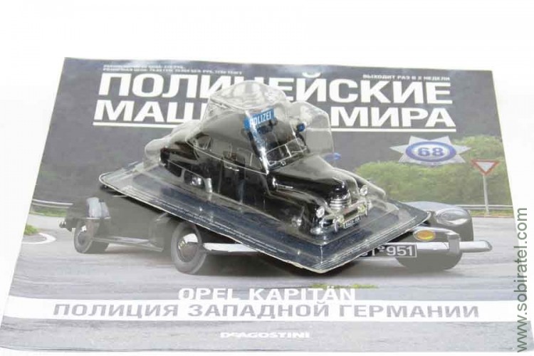 Полицейские машины мира №68 Opel Kapitan полиция Западной Германии
