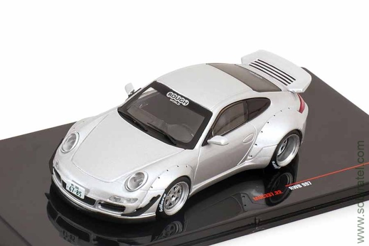 Porshe 911 (997) RWB 2021 silver (iXO 1:43)