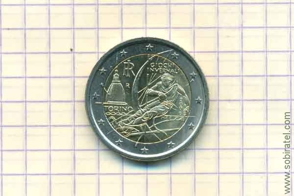 2 евро 2006 Италия, XX зимние Олимпийские игры в Турине