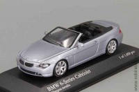 BMW 6-series cabriolet (E64) 2006 silver 1:43 Minichamps