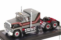 седельный тягач №222 Ford LTL-9000 1978 серый металлик с красным и черным (iXO 1:43) Скоро! Предзаказ!