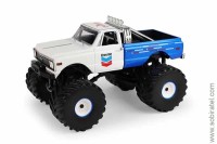 Chevrolet K-10 Monster Truck Chevron 150th Anniversary Bigfoot 1972 бело-синий (GreenLight 1:43)