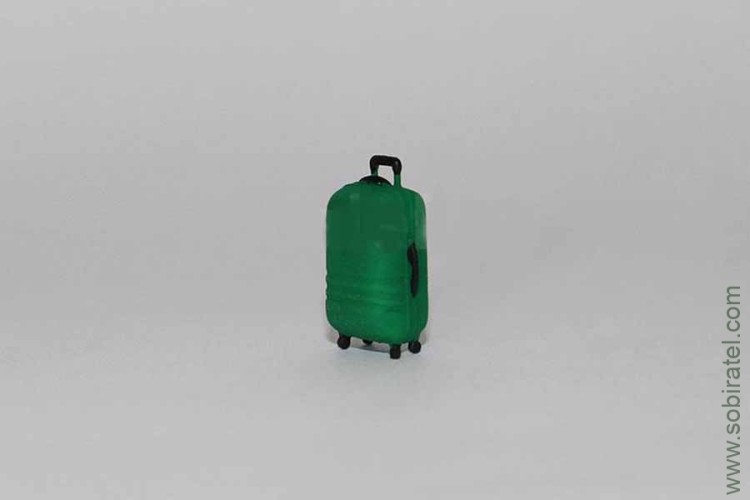 масштабная модель Чемодан на колесах №1 зеленый (Opus 1:43)