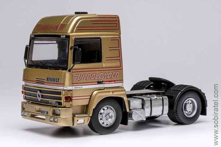 седельный тягач №225 Renault R390 Turboleader 1987 бежевый металлик (iXO 1:43) Скоро! Предзаказ!