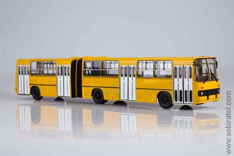 автобус Икарус Ikarus 280 жёлтый с белыми дверями (СовА 1:43)