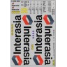 DKM0552 Набор декалей  Контейнеры InterAsia, вариант 2 (100x140 мм)