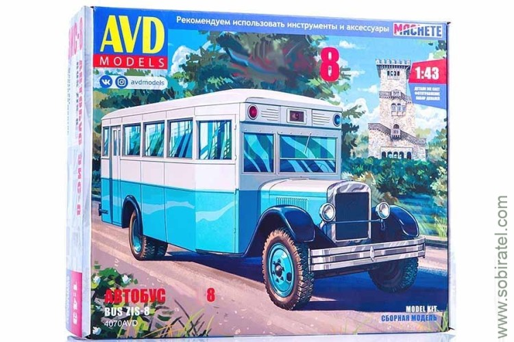 Сборная модель Автобус Сталинский-8 (AVD 1:43)