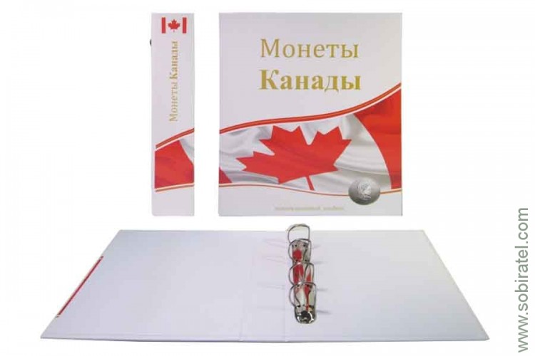 Альбом Стандарт Т формат Optima с надписью Монеты Канады, без листов