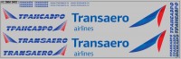 DKM0419 Набор декалей Аэропорты полосы, надписи, логотипы Transaero (200x70 мм)