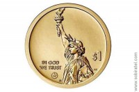 1 доллар 2021 США. Вирджиния. Мост-тоннель через Чесапикский залив. Серия Американские инновации.