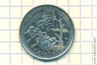25 центов 2000 Канада. Серия Миллениум - Креативность