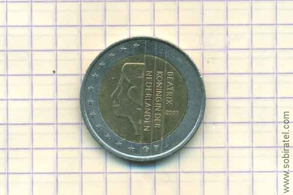 2 евро 2001 Нидерланды