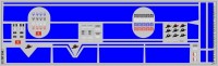 DKP0149 Набор декалей Полосы для троллейбусов синие (100x290 мм)