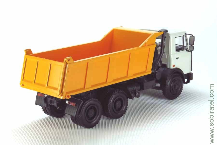 МАЗ-551603 1995 самосвал белый/оранжевый (НАП 1:43)