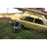 фигурка Мужчина в синей рубашке, сидящий на земле (Моделстрой 1:43)