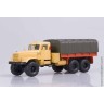 КрАЗ-255Б 1969-79 с тентом, песочный / оранжевый (НАП 1:43)