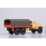 КрАЗ-255Б 1969-79 с тентом, песочный / оранжевый (НАП 1:43)