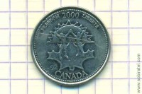 25 центов 2000 Канада. Серия Миллениум - Свобода