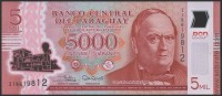 Парагвай 2017, 5000 гуарани, полимер