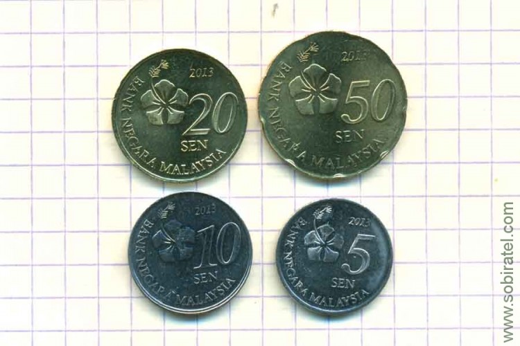 Малайзия. Набор 4 монеты