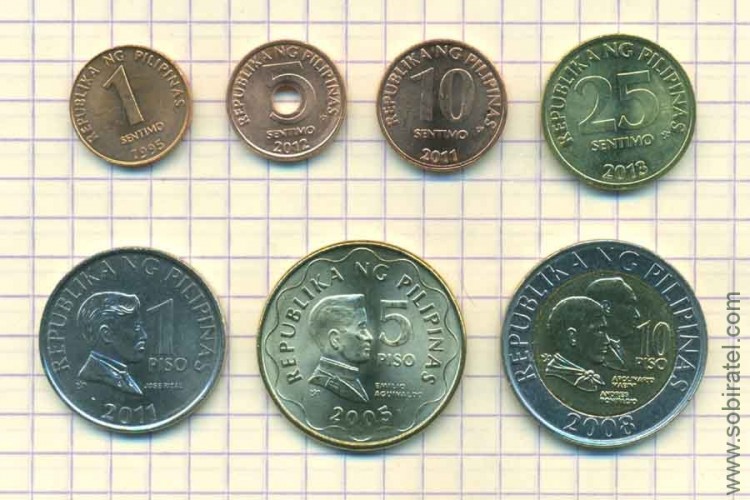 Филиппины набор 7 монет