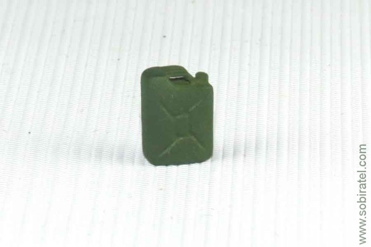 002-АЗС масштабная модель Канистра 20 л зеленая (металл), Ст.АЗС 1:43