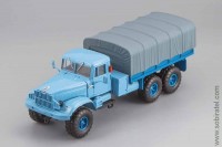 КрАЗ-255Б 1967-69 тент, голубой/серый (Наш Автопром)
