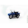 мотоцикл ИМЗ 8.103-10 1985г. с коляской, синий (Моделстрой 1:43)